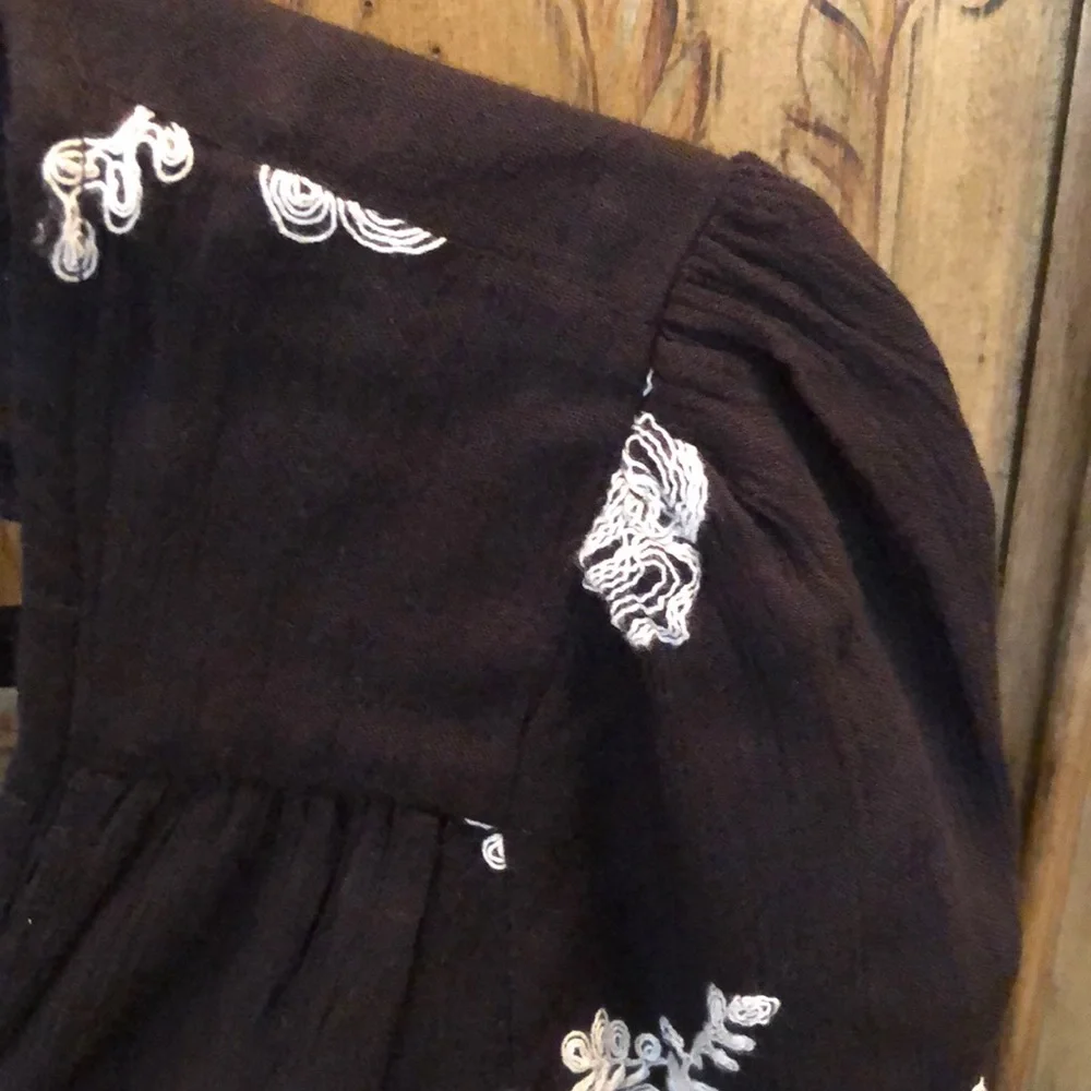 Free People Emma Austin Embroidered Swing Dress